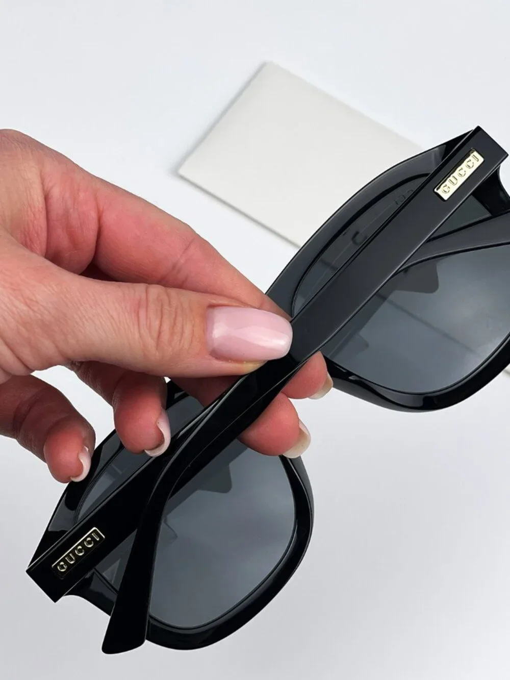 GUCCI GG1316S 001 BLACK GREY SQUARE UNISEX SUNGLASSES
